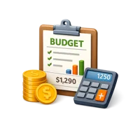 Budget 3D icon