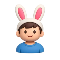 Bunny Ears Man 3D icon
