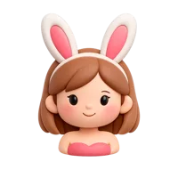 Bunny Ears Women 3D icon
