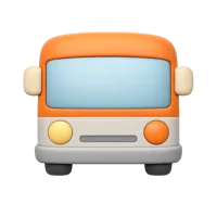 Bus 3D icon