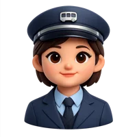 Bus Driver Avatar 3D icon