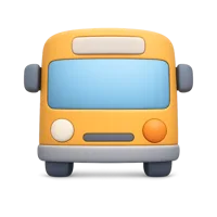 Bus Front 3D icon
