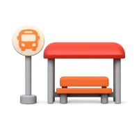 Bus Stop 3D icon
