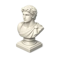 Bust Statue 3D icon