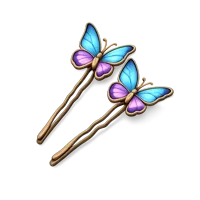 Butterfly Hairpins 3D icon