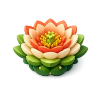 Cactus Blossom 3D icon