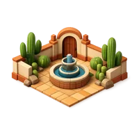 Cactus Courtyard 3D icon