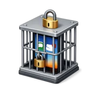 Caged Phone 3D icon