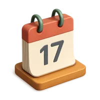 Amber Calendar 3D icon