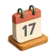 Amber Calendar 3D icon