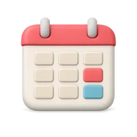 Calendar 3D icon