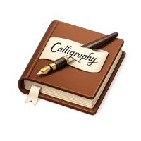 Calligraphy Book 3D icon