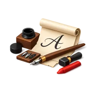 Calligraphy Set 3D icon