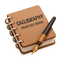 Calligraphy Practice Book 3D icon