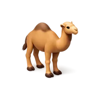 Orange Camel 3D icon