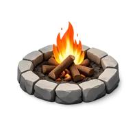 Campfire Ring 3D icon