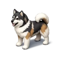 Canadian Inuit Dog 3D icon
