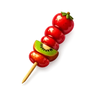 Candied Fruit Skewer 3D icon