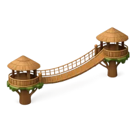 Brown Canopy Walkway 3D icon