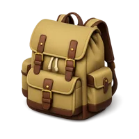 Canvas Backpack 3D icon