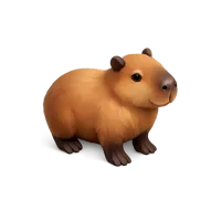 Capybara 3D icon