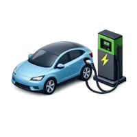 Car Charging 3D icon