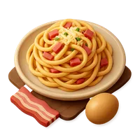 Carbonara Pasta 3D icon