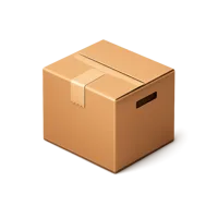 Cardboard 3D icon