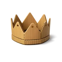 Cardboard Crown 3D icon