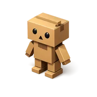 Cardboard Robot 3D icon