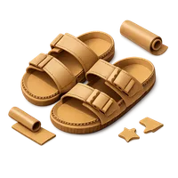 Cardboard Sandals 3D icon