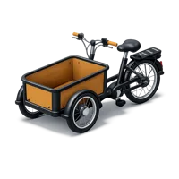 Cargo Bicycle 3D icon