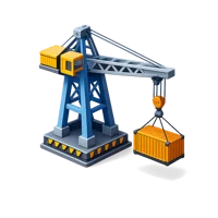 Cargo Crane 3D icon