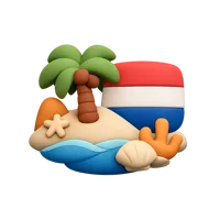 Caribbean Netherlands 3D icon