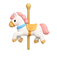 Carousel Horse 3D icon