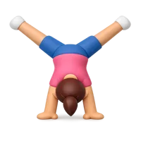 Cartwheeling Woman 3D icon