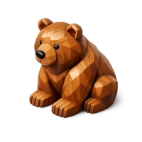 Carved Bear 3D icon