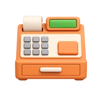 Cash Register 3D icon
