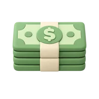 Cash Stack 3D icon