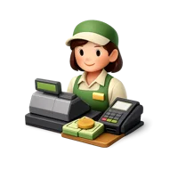 Cashier 3D icon
