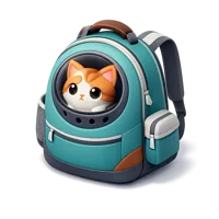 Cat Backpack 3D icon