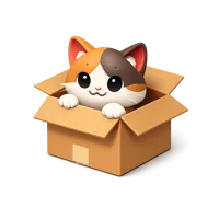 Cat In Box 3D icon