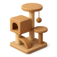 Cat Climbing Structure 3D icon