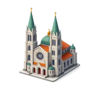 Cathedral Basilica Of The Immaculate Conception 3D icon