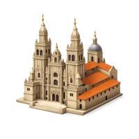 Cathedral Of Santiago De Compostela 3D icon