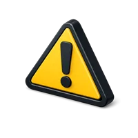 Caution Sign 3D icon