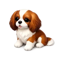 Cavalier King Charles Spaniel 3D icon