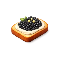 Caviar Toast 3D icon