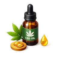 CBD Oil Dropper 3D icon