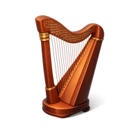 Celtic Harp 3D icon